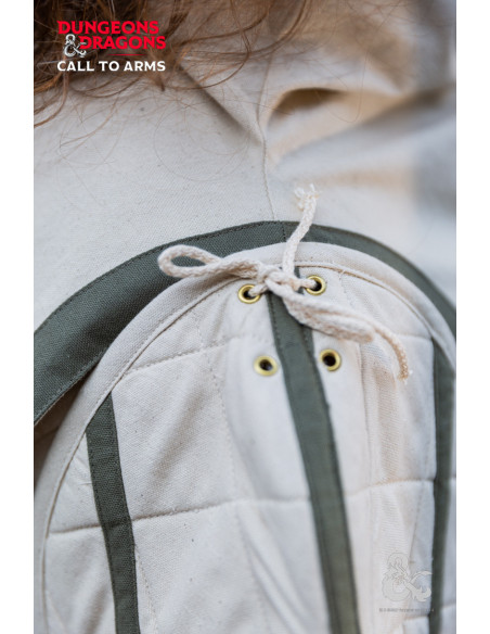 Épaulières de clerc médiéval, blanc...