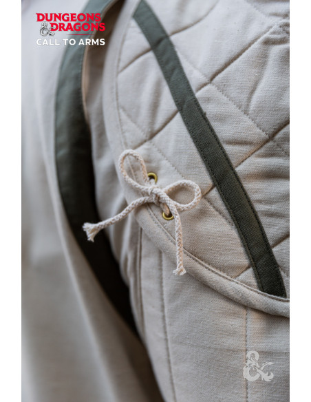 Épaulières de clerc médiéval, blanc...