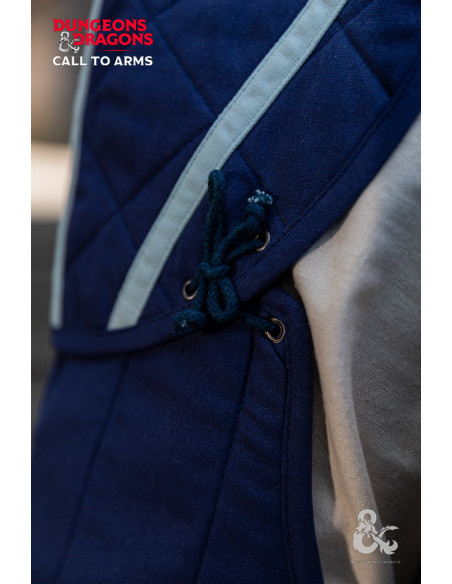 Épaulières de clerc médiéval, bleues
