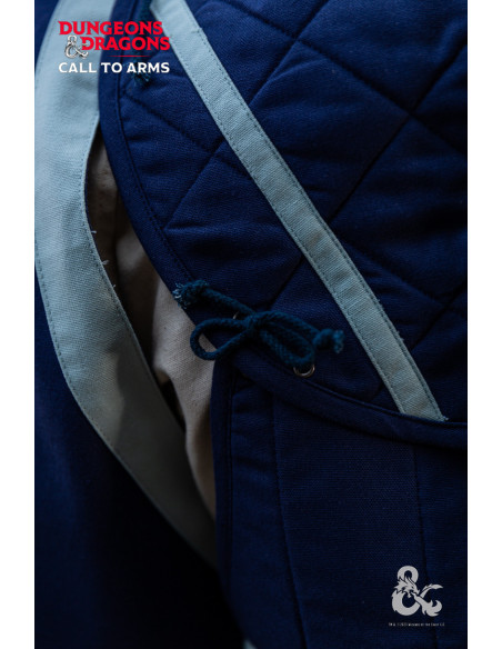 Épaulières de clerc médiéval, bleues