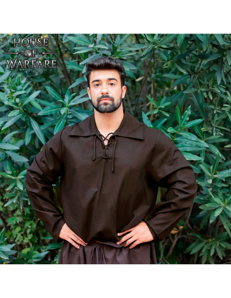 Chemise médiévale en coton modèle...