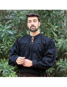 Chemise pirate Gibbs, noir