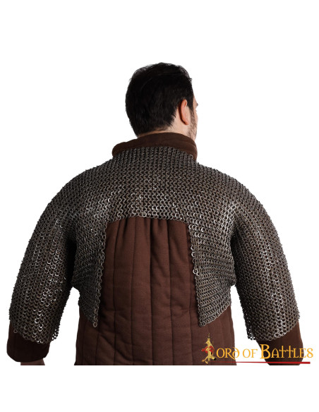 Cotte de maille courte, anneau plat...