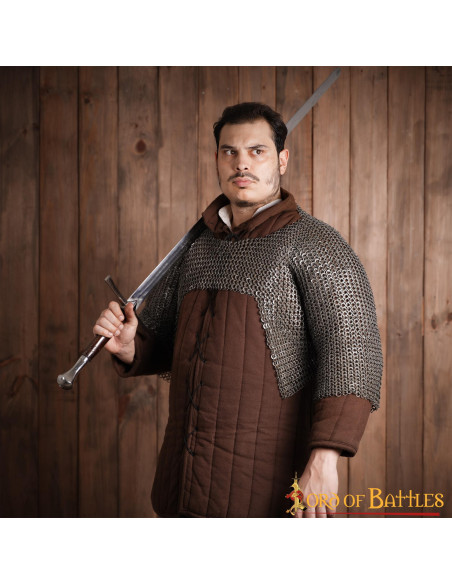 Cotte de maille courte, anneau plat...