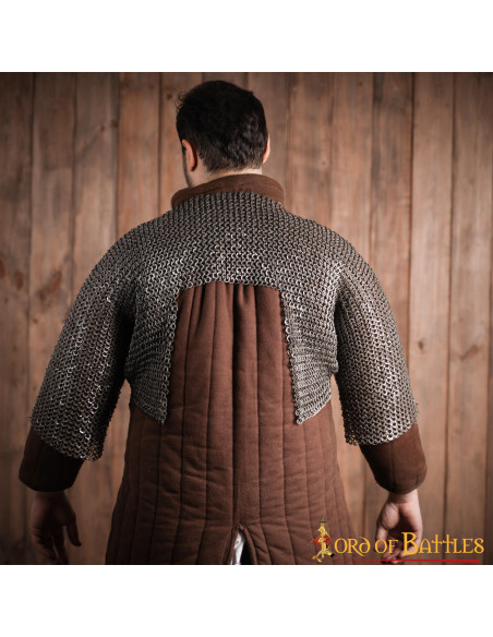 Cotte de maille courte, anneau plat...