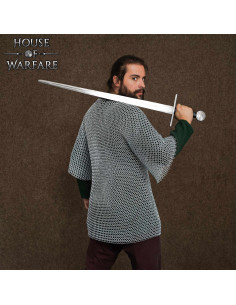 Cotte de mailles en acier doux modèle Haubergeon (10 mm) 2