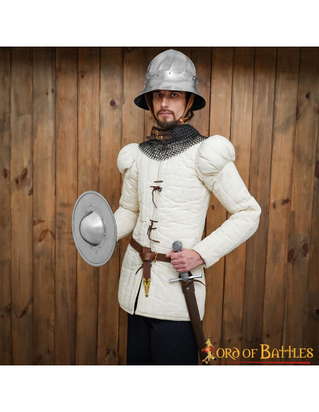 Bouclier fonctionnel rond en acier,...