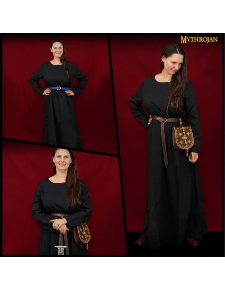 Robe longue médiévale Xe-XVe siècles,...