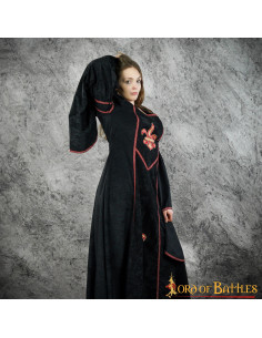 Robe médiévale à motif fleur de lys, modèle Blanca 2