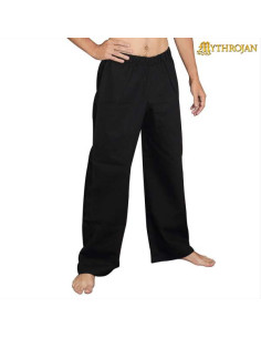 Pantalon viking et médiéval pour guerriers - couleur noir
