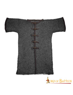 Cotte de mailles à manches courtes avec bretelles (9 mm)