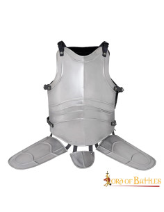 Cuirasse médiévale en acier avec sangles