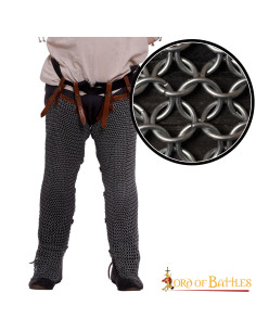 Pantalon médiéval en cotte de mailles en acier (10 mm.)