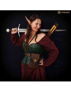 Sac en cuir elfique modèle Elven (21,5 x 15,2 cm.) 2