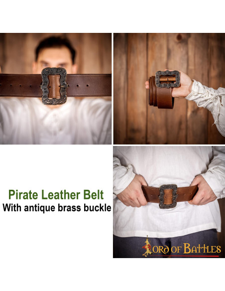 Ceinture en cuir Captain Jack Sparrow...