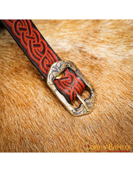 Ceinture médiévale en cuir avec...