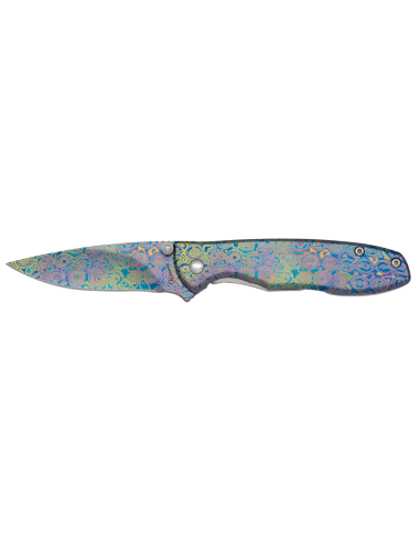 Couteau de marque Albainox modèle 3D couleurs (17,20 cm.)