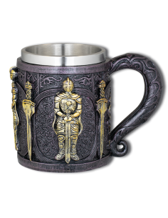 Mug en résine modèle Black Templar - doré