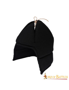 Doublure rembourrée noire pour lavabo médiéval