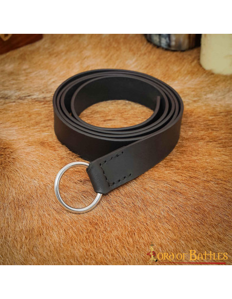 Ceinture médiévale en cuir avec...