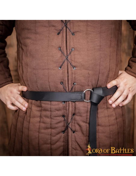 Ceinture médiévale en cuir avec...