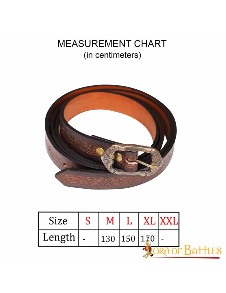 Ceinture médiévale faite à la main...