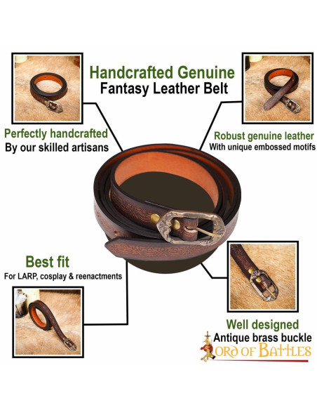 Ceinture médiévale faite à la main...