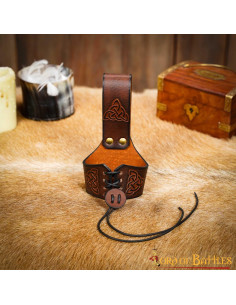 Baudrier fait main pour cornes avec motif noeud celtique,... 2