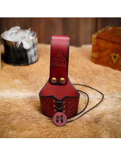 Baudrier fait main pour cornes avec motif noeud celtique,... 2