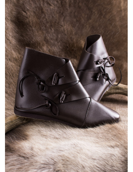 Bottines médiévales Jorvik, marron foncé
