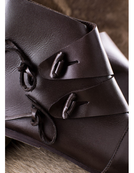 Bottines médiévales Jorvik, marron foncé