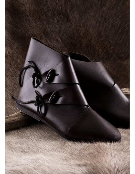 Bottines médiévales Jorvik, marron foncé