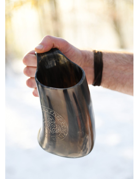 Chope à bière Viking Cheval d'Odin,...