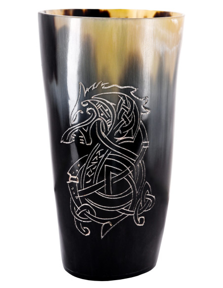 Verre viking loup Fenrir dans une...