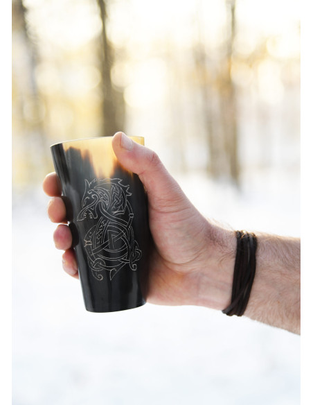 Verre viking loup Fenrir dans une...