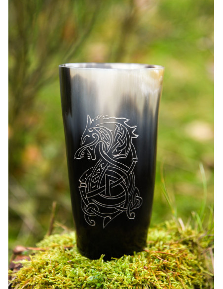 Verre viking loup Fenrir dans une...
