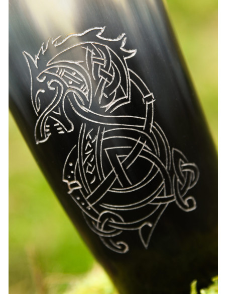 Verre viking loup Fenrir dans une...