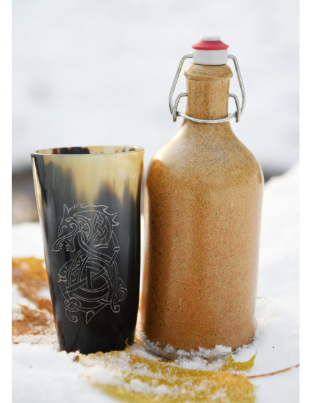 Verre viking loup Fenrir dans une...