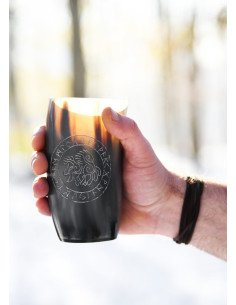 Verre viking cheval Sleipnir en corne de buffle (150-250... 2