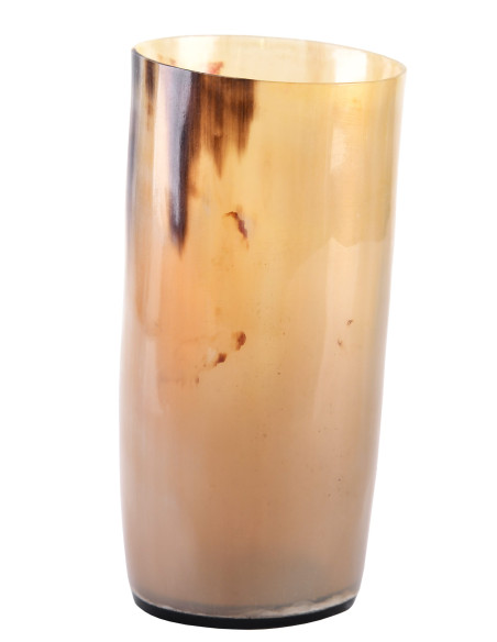 Verre Viking sans gravures en corne...