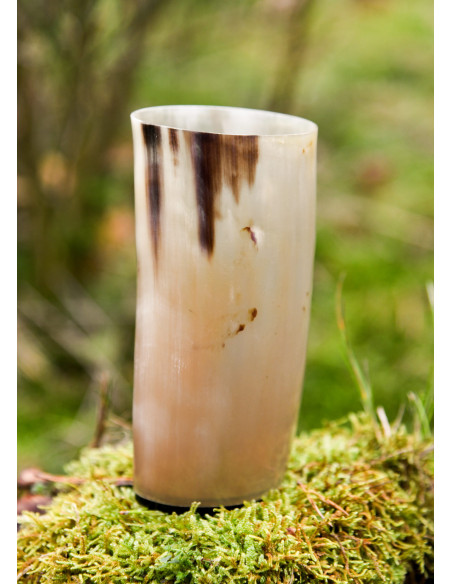 Verre Viking sans gravures en corne...