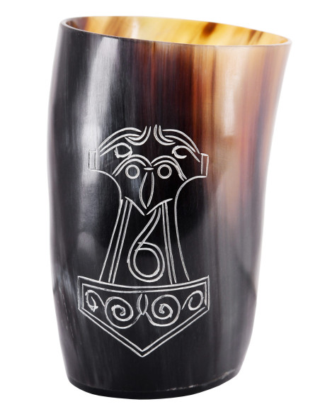 Verre Mjölnir de Viking Thor en corne...