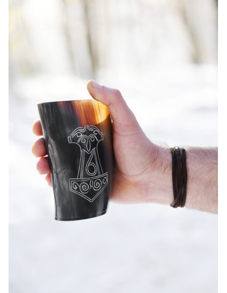 Verre Mjölnir de Viking Thor en corne...