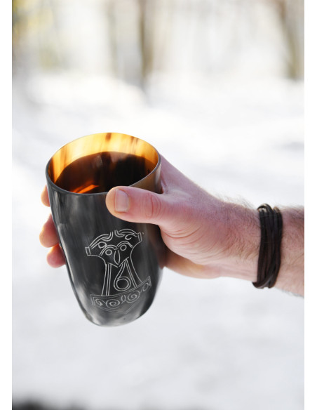 Verre Mjölnir de Viking Thor en corne...