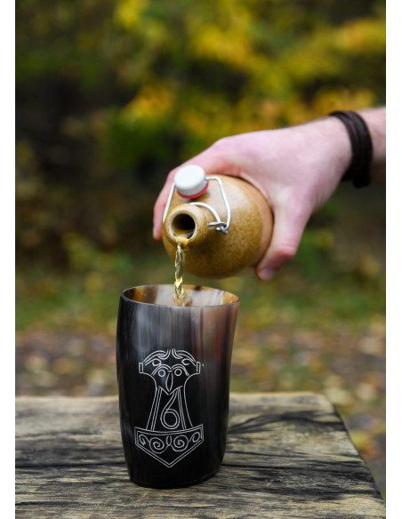 Verre Mjölnir de Viking Thor en corne...