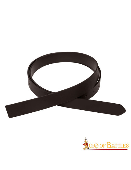 Ceinture médiévale en cuir marron...
