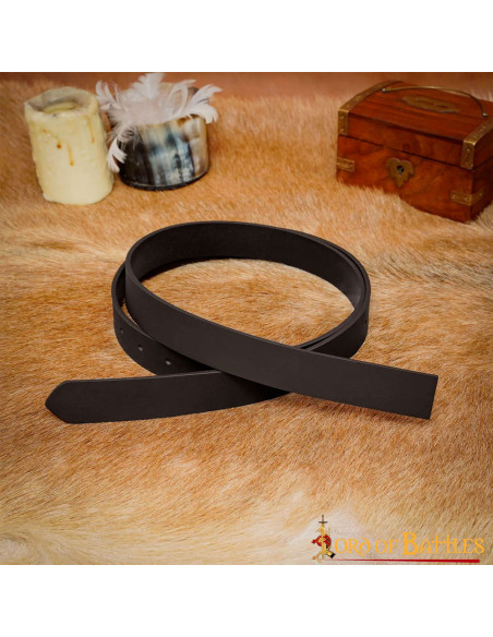 Ceinture médiévale en cuir marron...