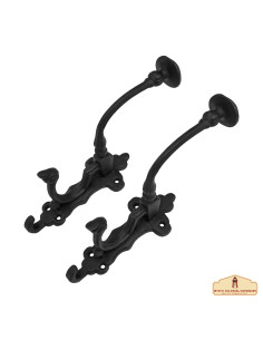 Ensemble de 2 cintres rustiques médiévaux (20,3x5 cm.)