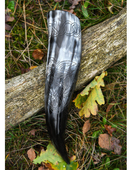 Corne viking Fenrir loup à boire...