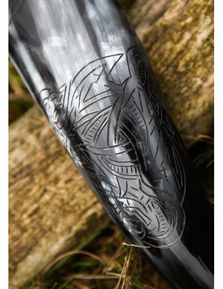 Corne viking Fenrir loup à boire...